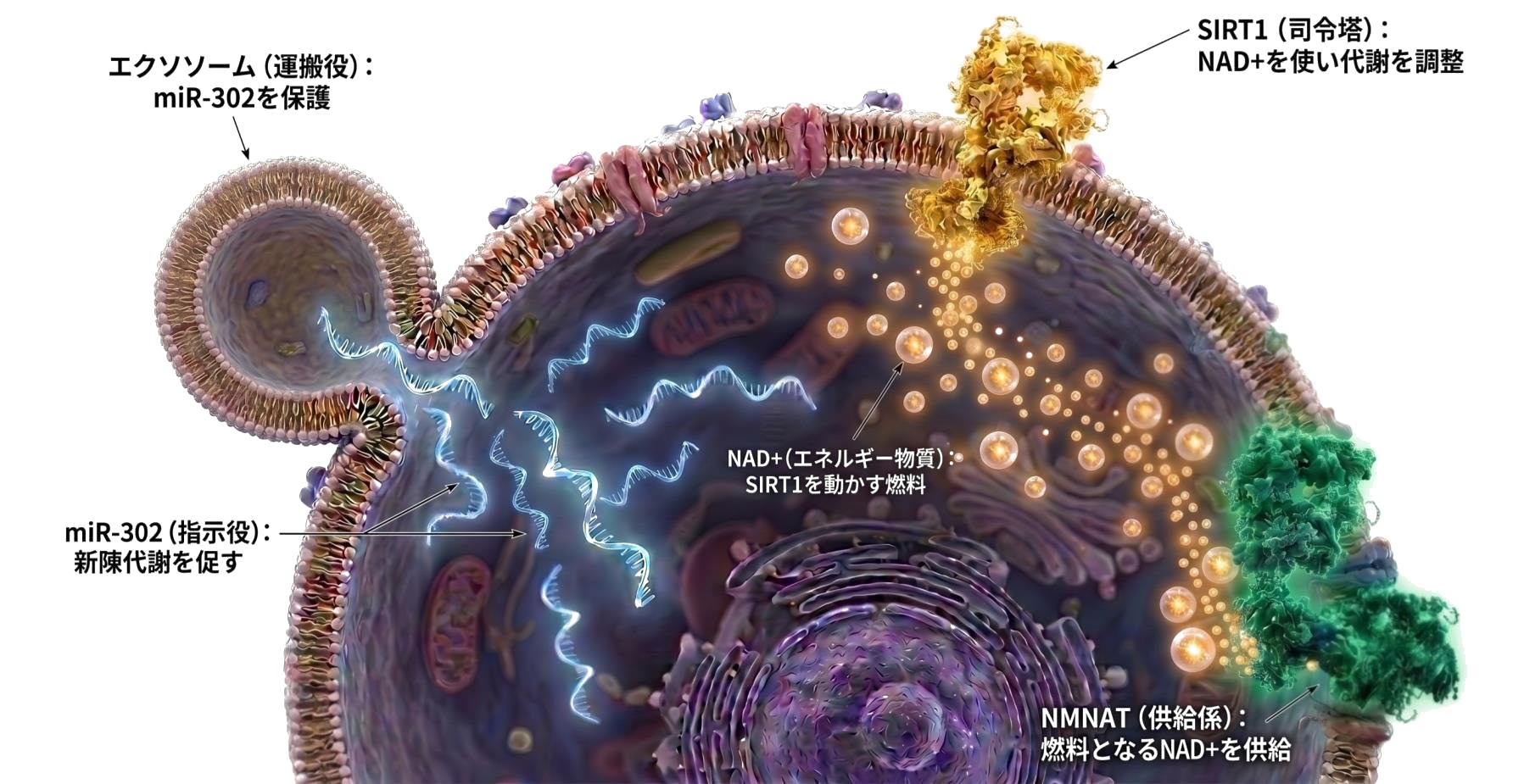 iPS-miR302 mechanism diagram